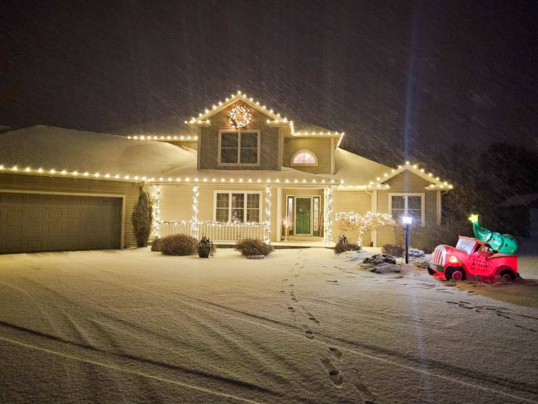 Professional Christmas Light Installation in Michiana - Custom Holiday Lighting Design